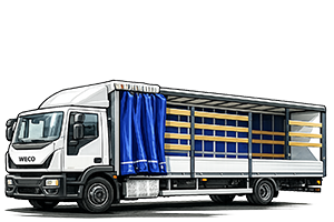 Платформа тентованая шторная